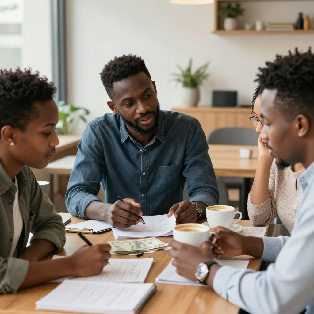 African professionals collaborating